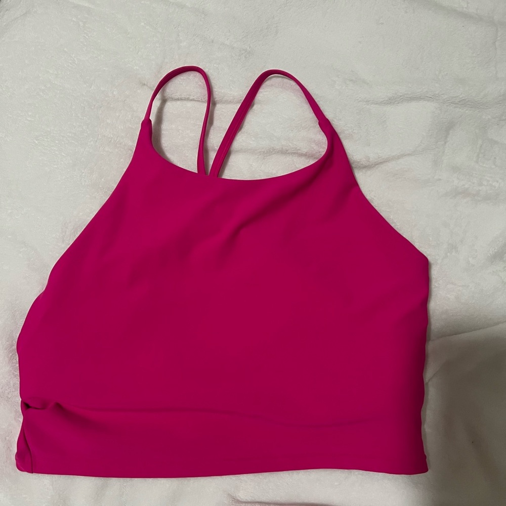 Hot pink old navy active shirt w built in bra